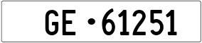 Trailer License Plate
